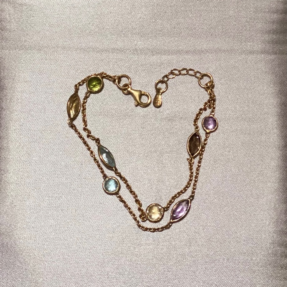 Bezel hand fashioned Multi- Coloured Stone w/ Certificate of Analysis